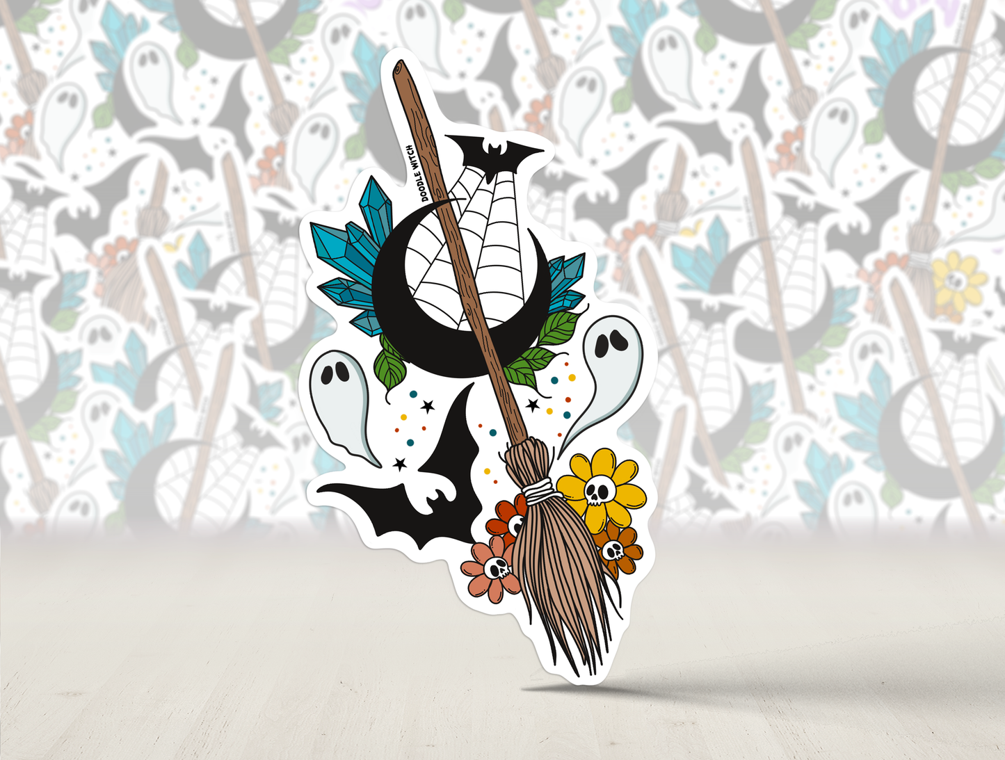Broomstick Sticker