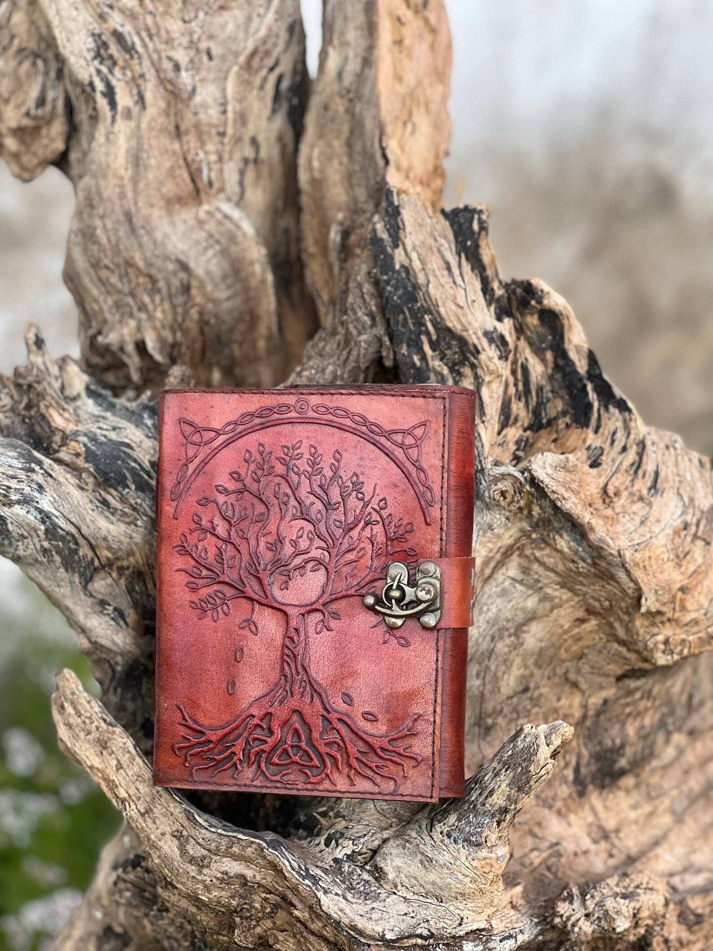 Leather Journal Tree Embossed Life of Tree