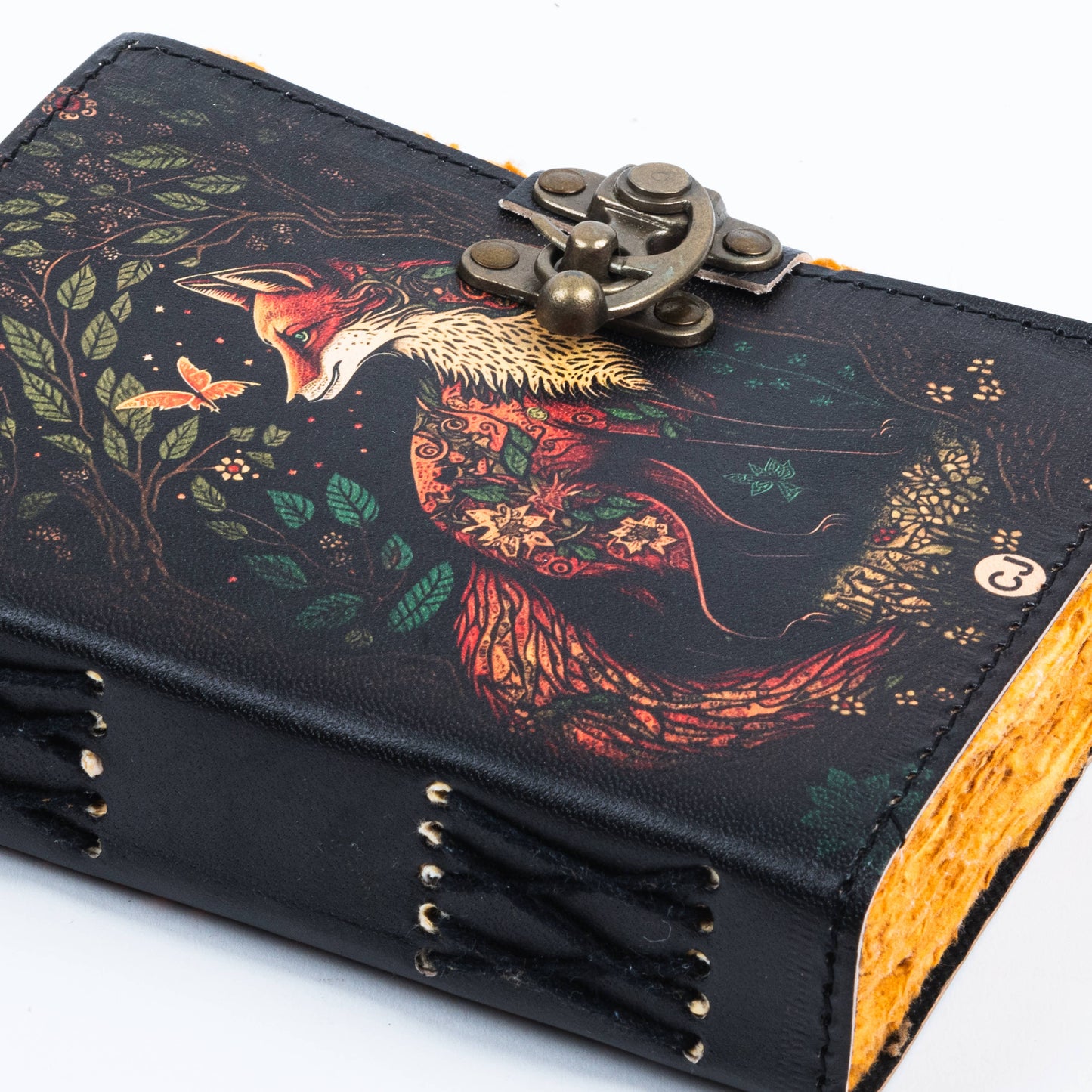 Leather Journal with Fox