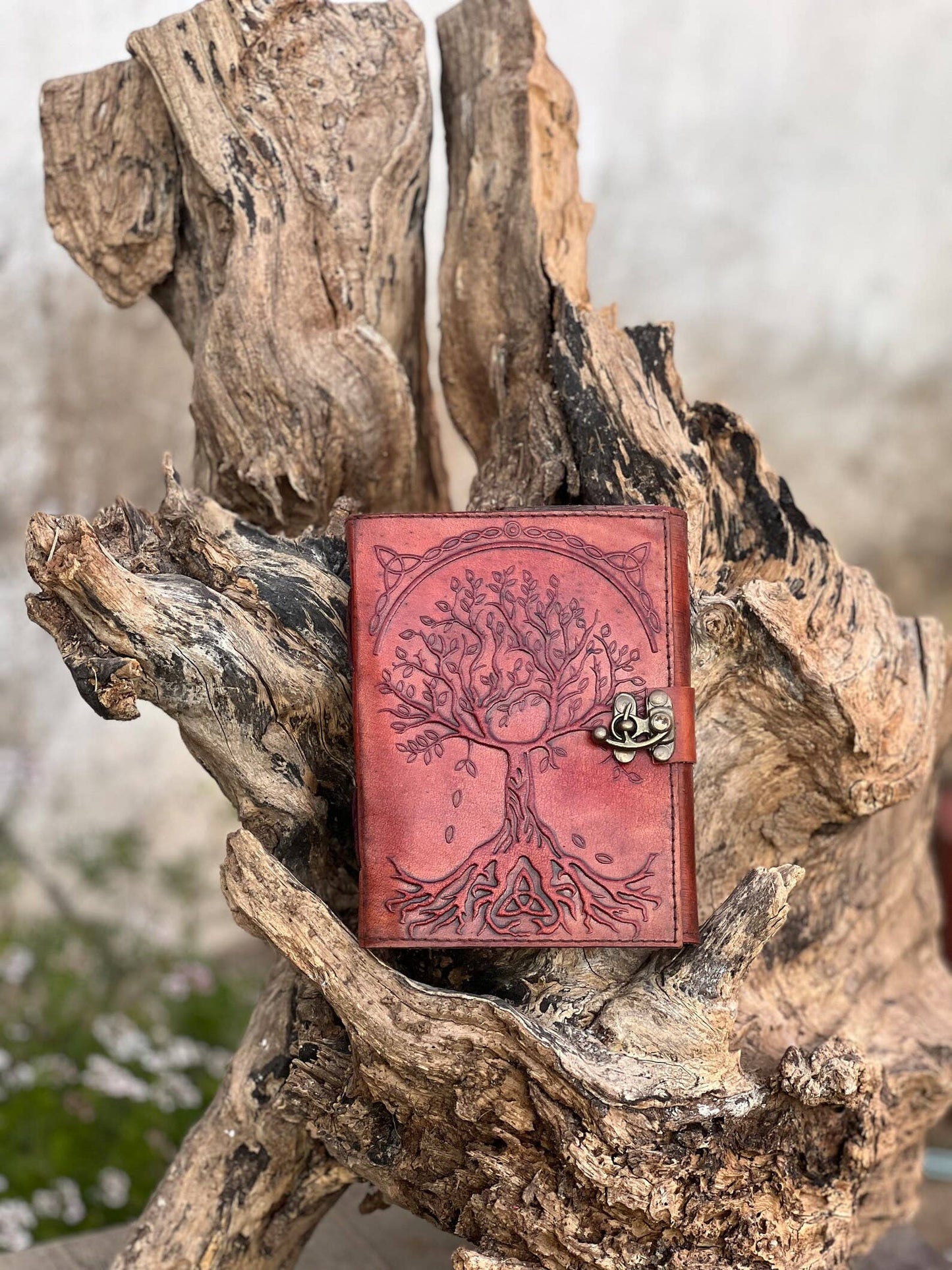 Leather Journal Tree Embossed Life of Tree