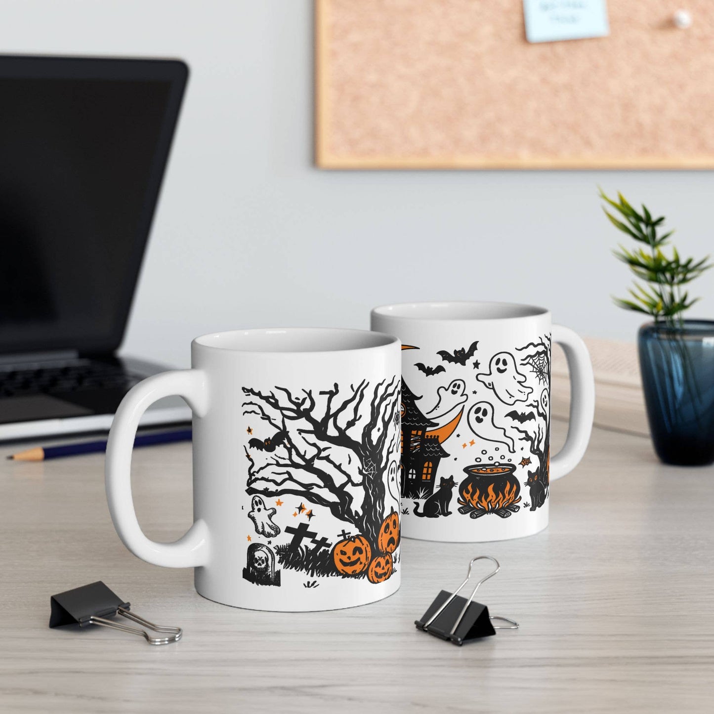 Ghostly Manor Halloween Mug
