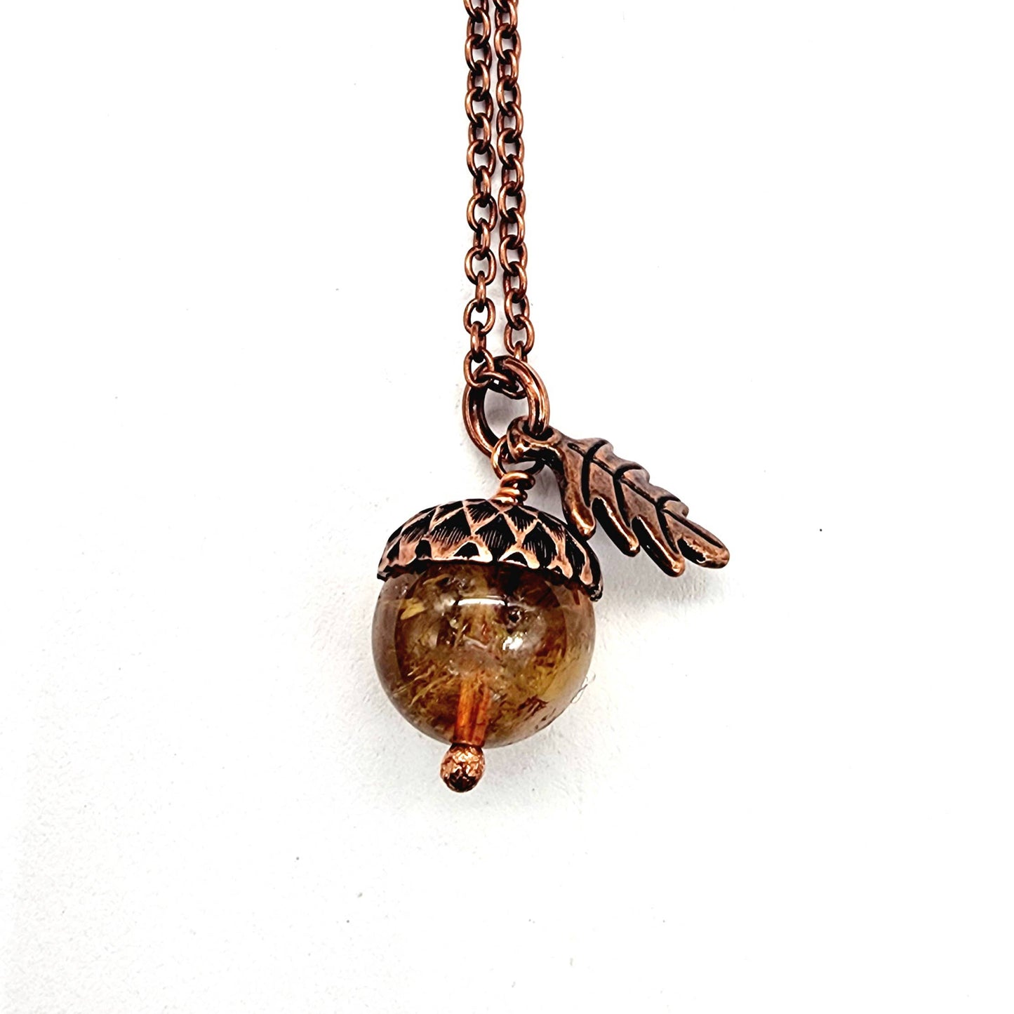 Acorn Necklace with Citrine