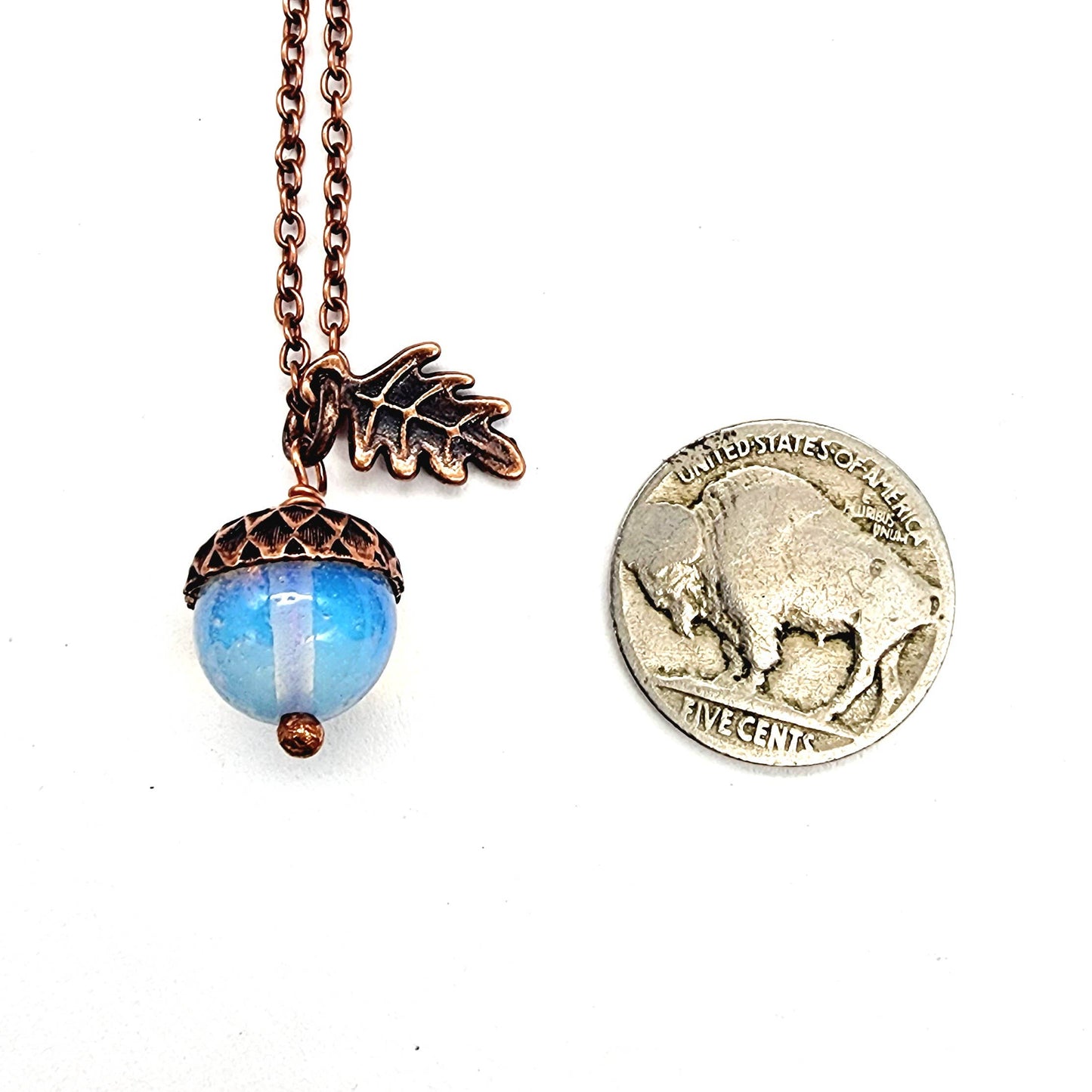 Acorn Necklace-Opalite