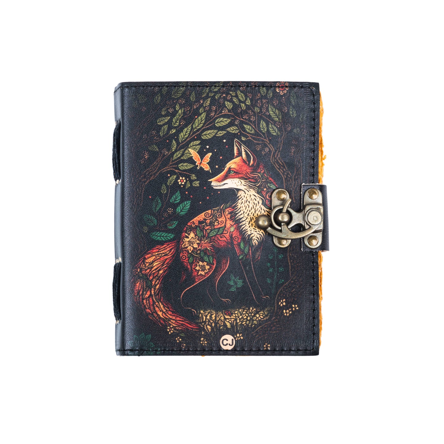 Leather Journal with Fox