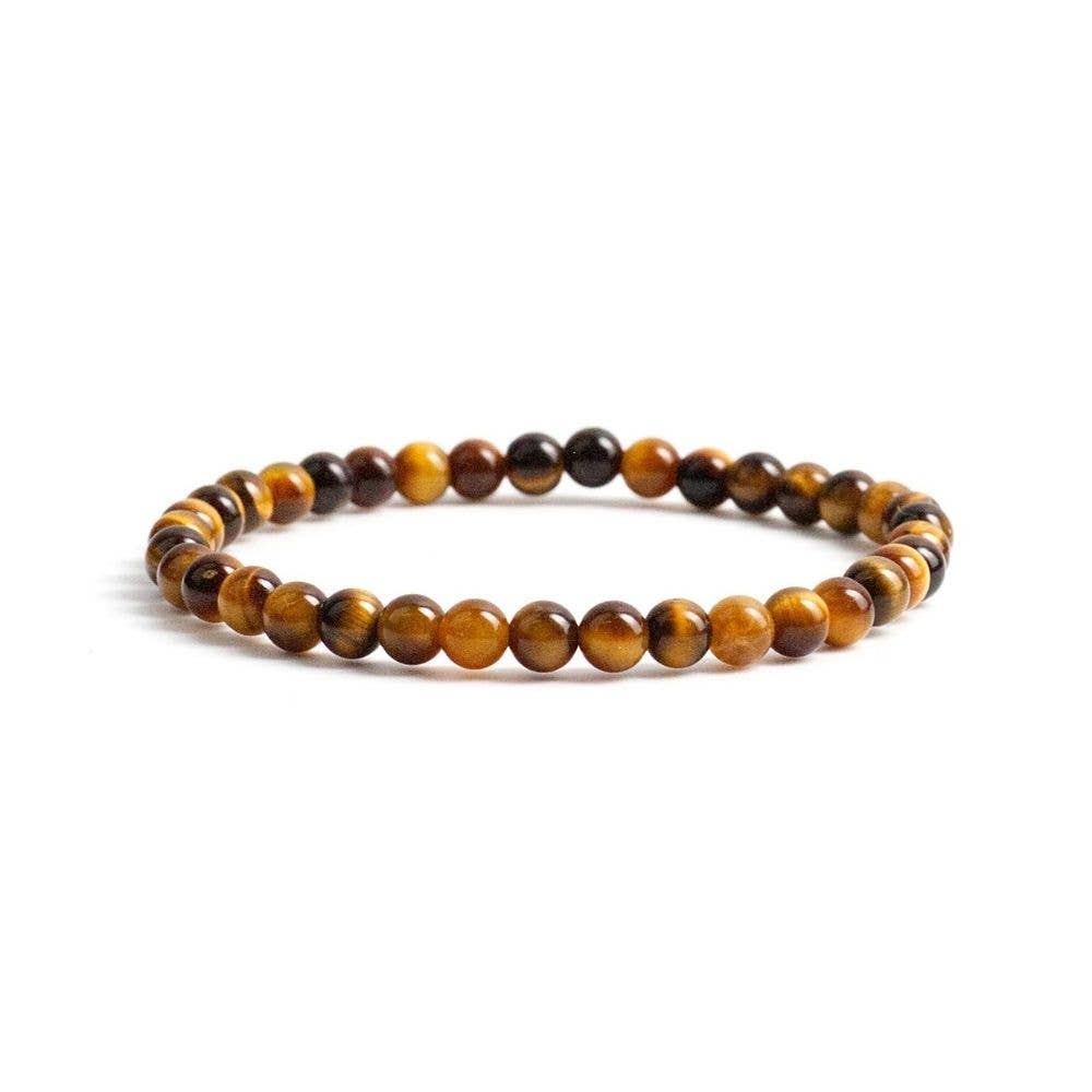 Crystal Bracelet - 4mm Tiger's Eye