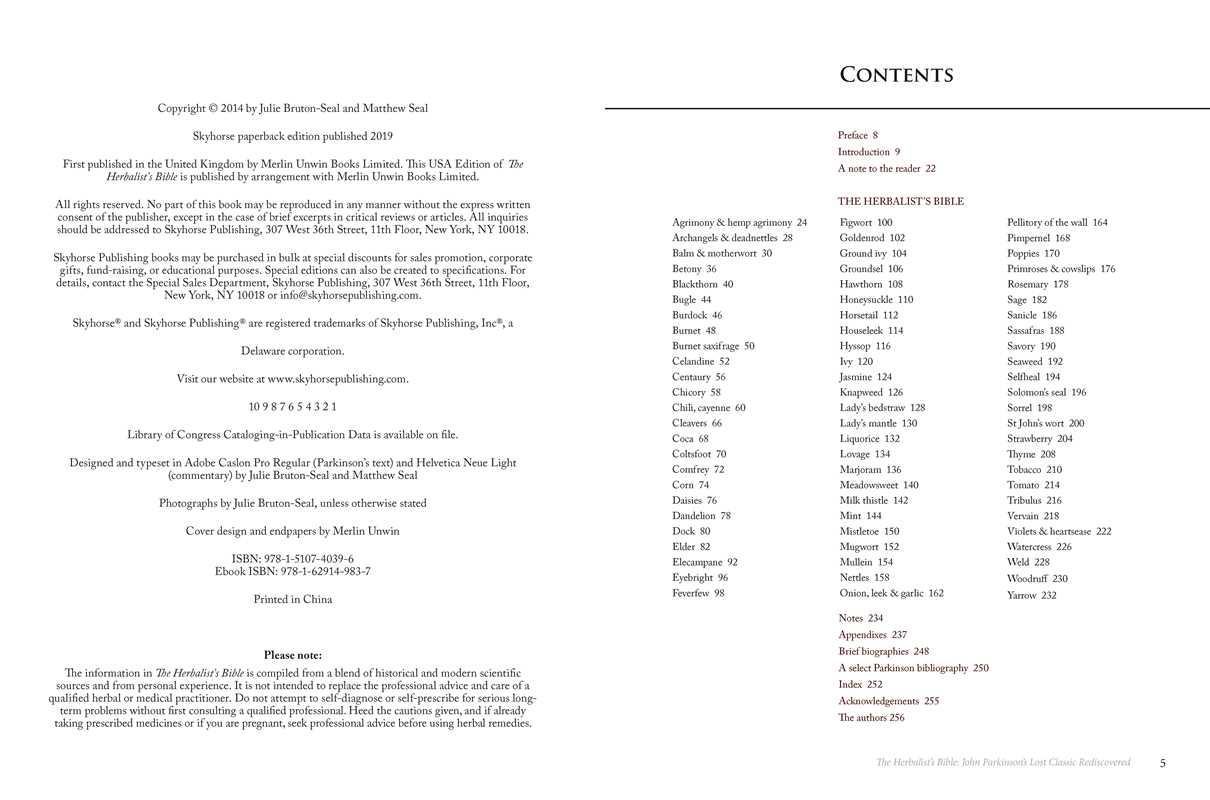 Herbalist's Bible by Julie Bruton-Seal and Matthew Seal