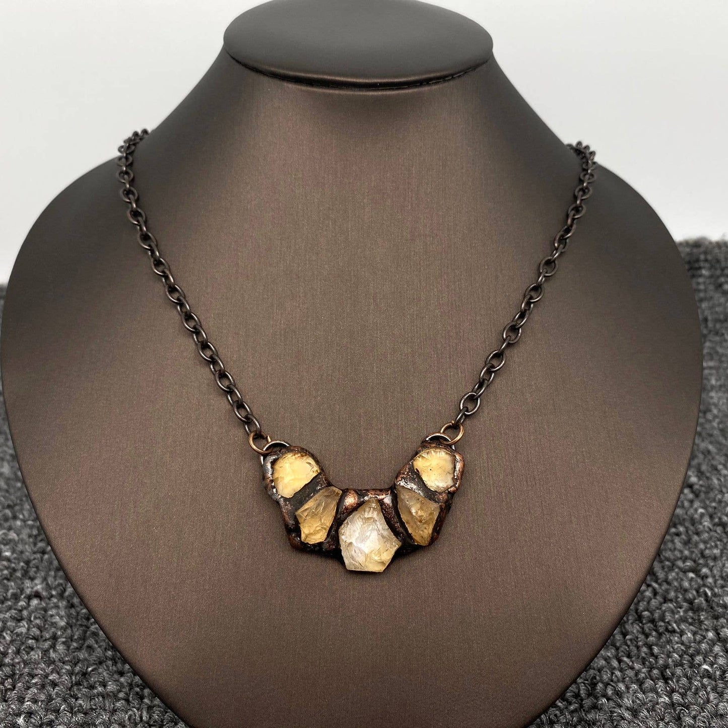 Citrine V-shaped Necklace