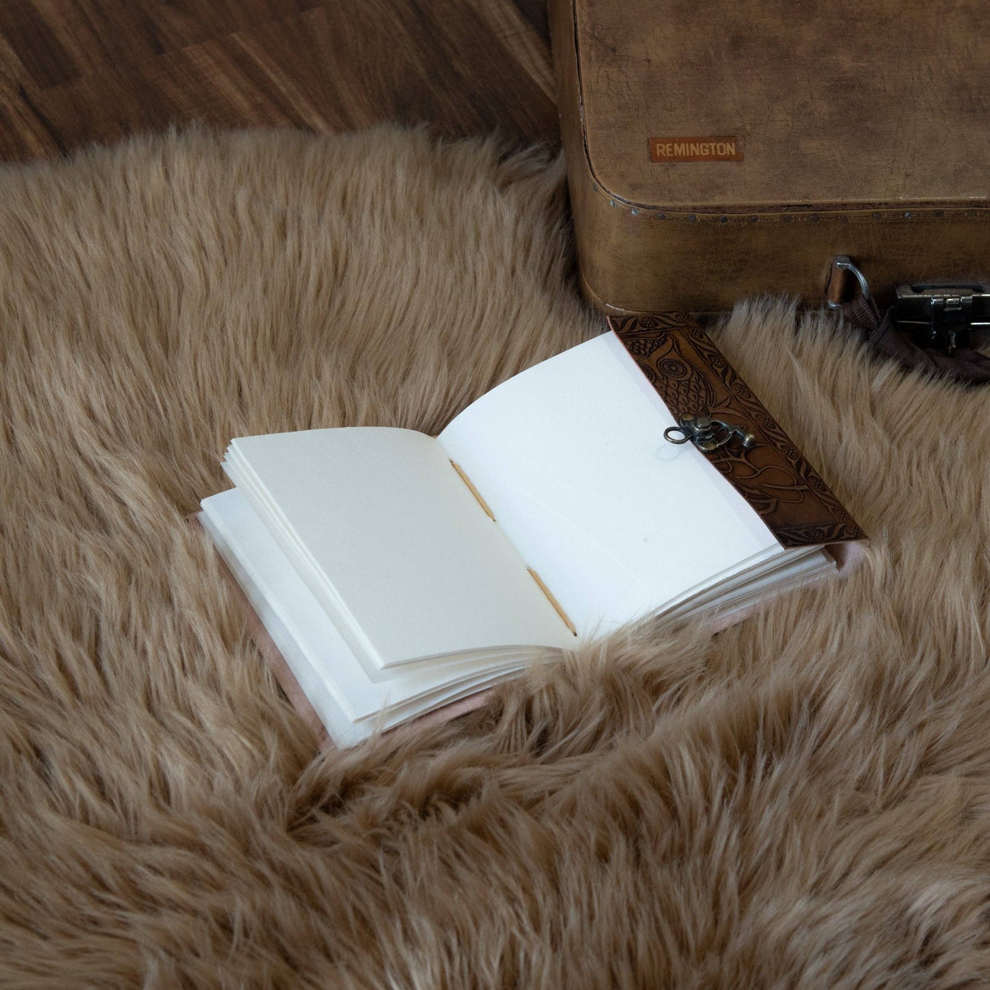 Owl Embossed Leather journal