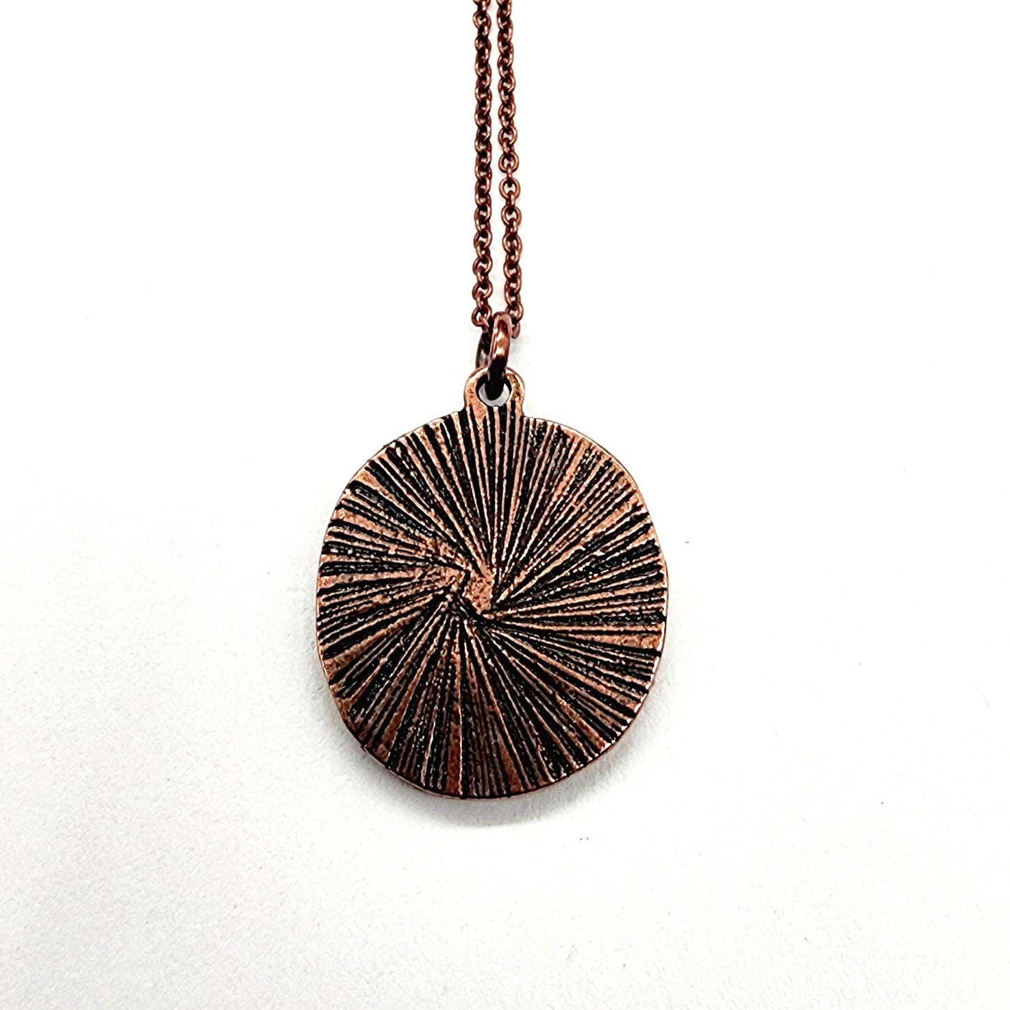 Thistle Necklace - Antique Copper
