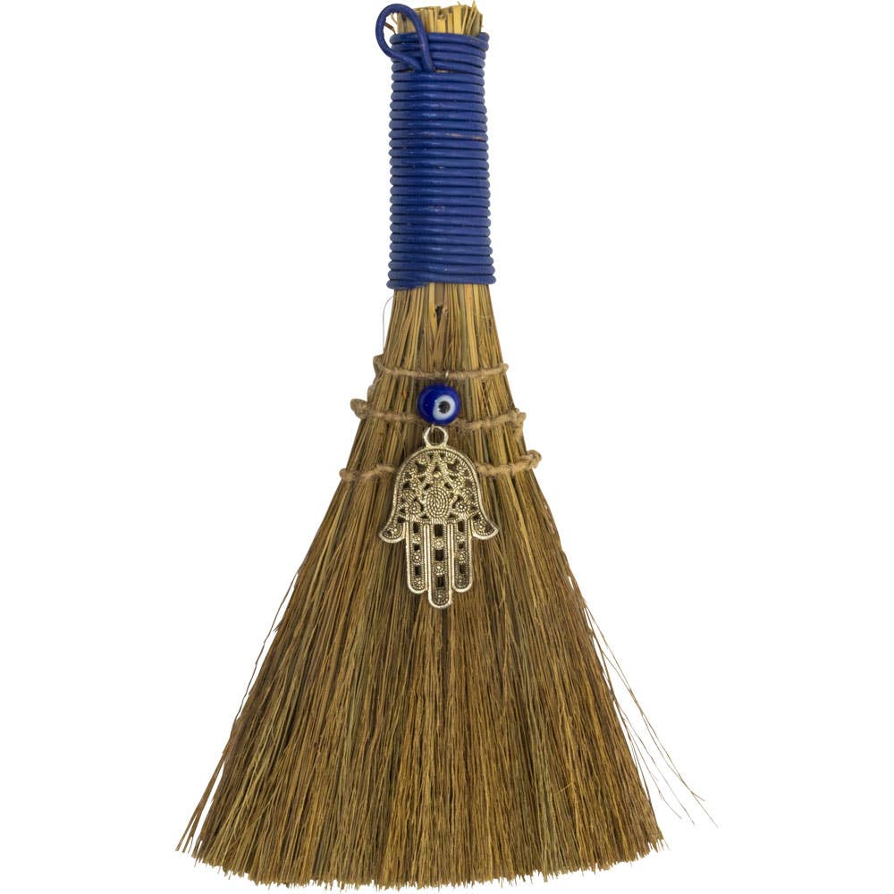 Altar Broom - Evil Eye w/ Fatima Hand