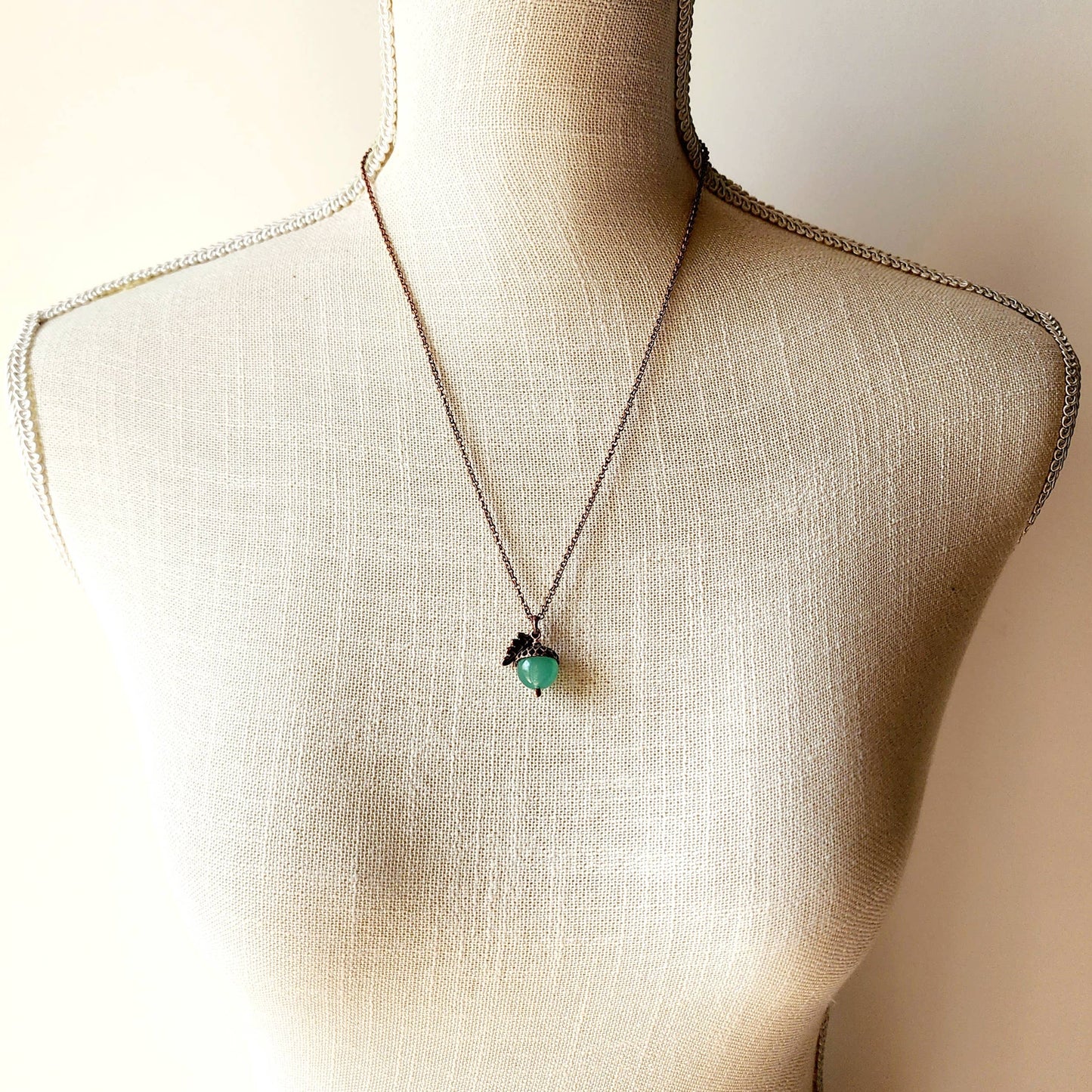 Acorn Necklace-Aventurine