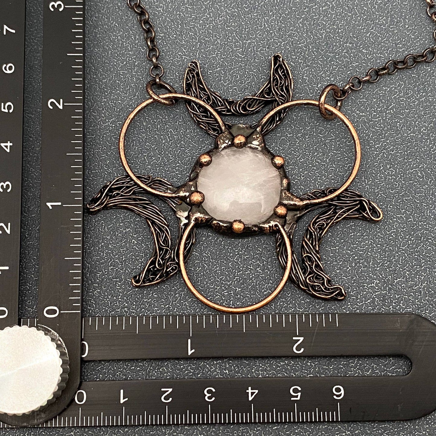 3 Crescent Moons Necklace