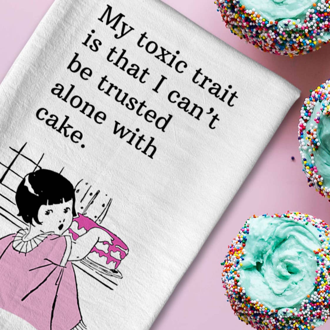 Retro Funny Dish Towel