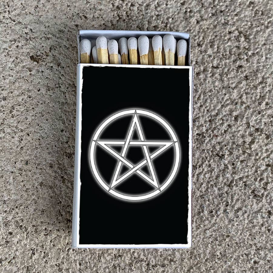 Pentagram Matchbox and Matches
