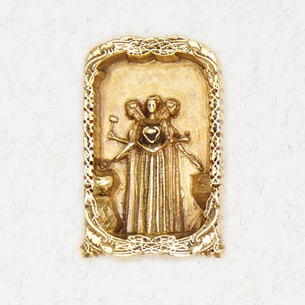 Celtic Bronze Pendant Necklace - Saint Brigid