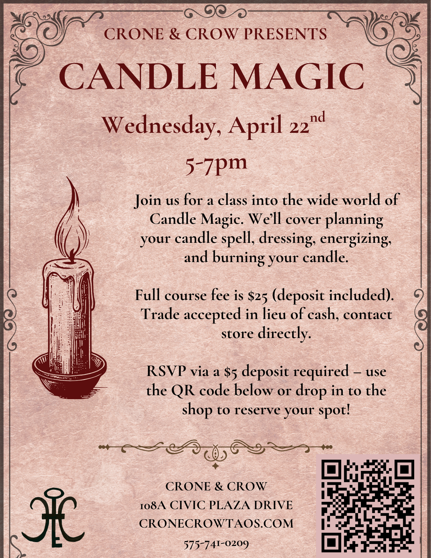 Candle Magic Class - April 22nd