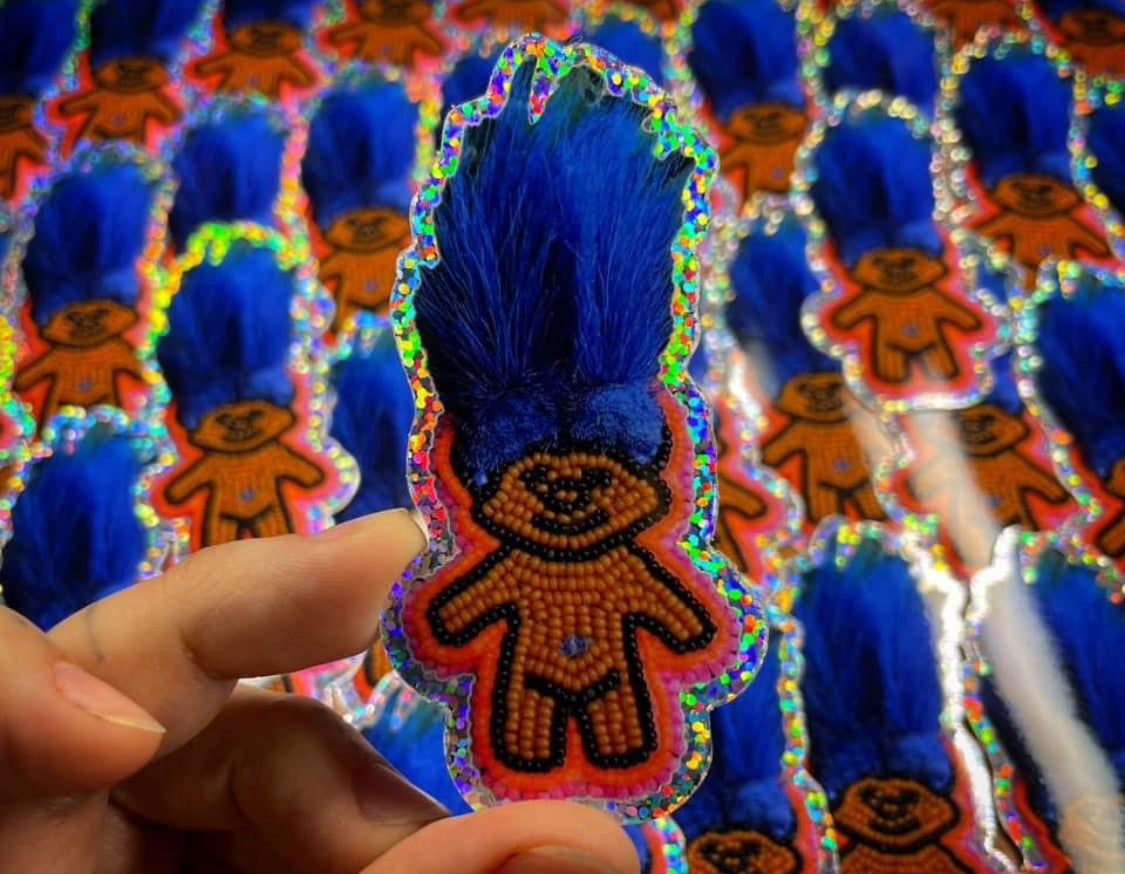 Troll doll sticker by Heather Sweetgrass