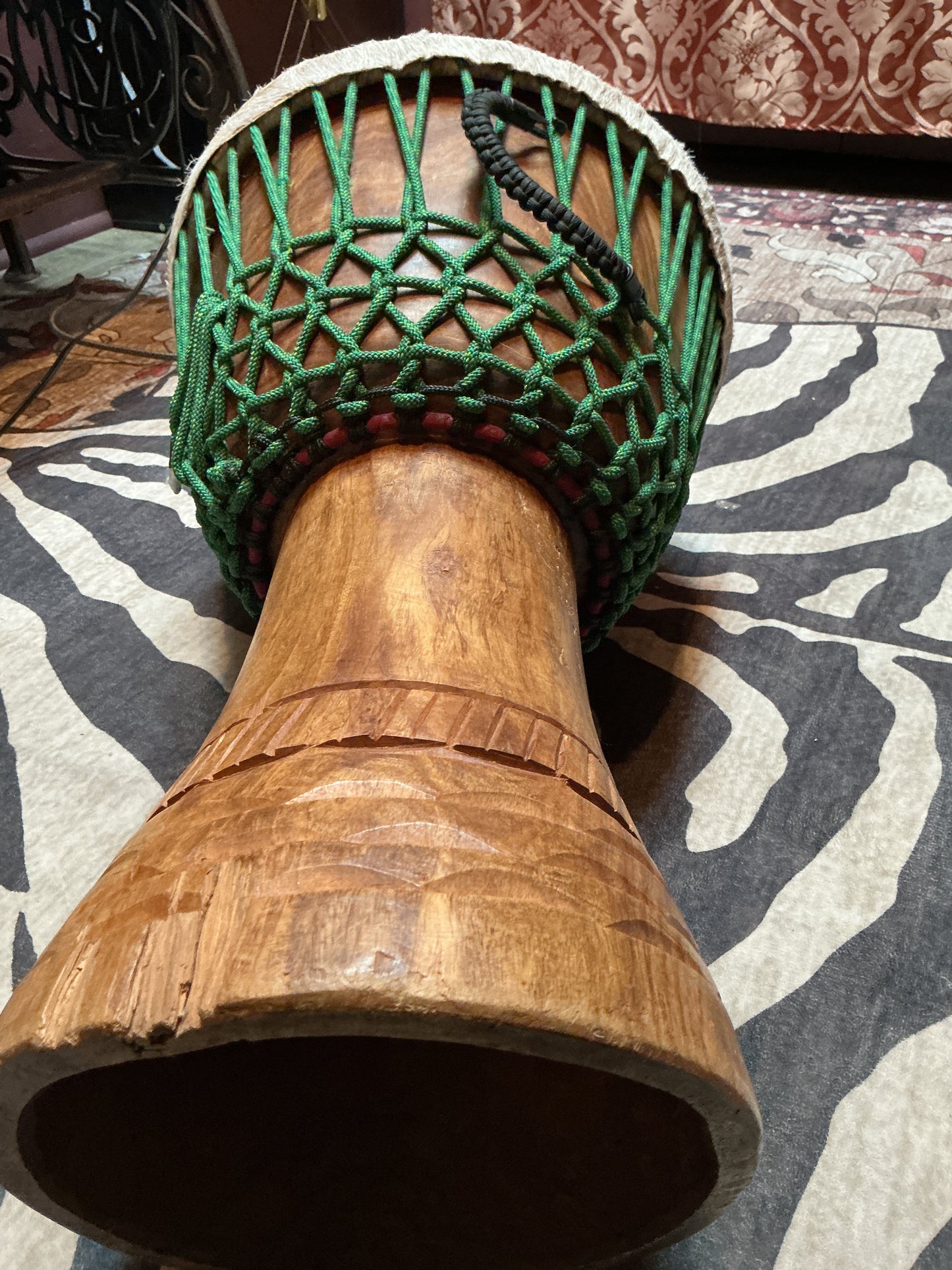 Fur Lined Djembe with DrumSkull Case