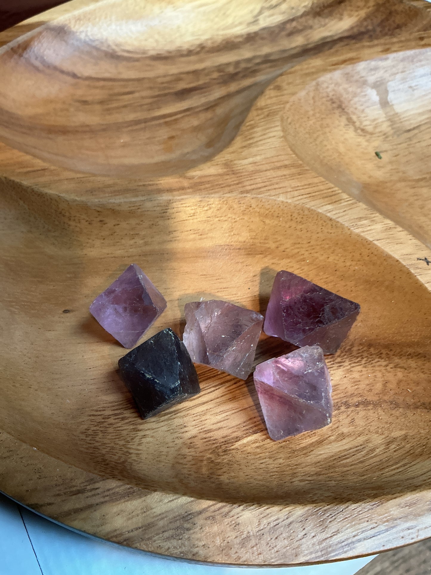 Fluorite Octahedrons