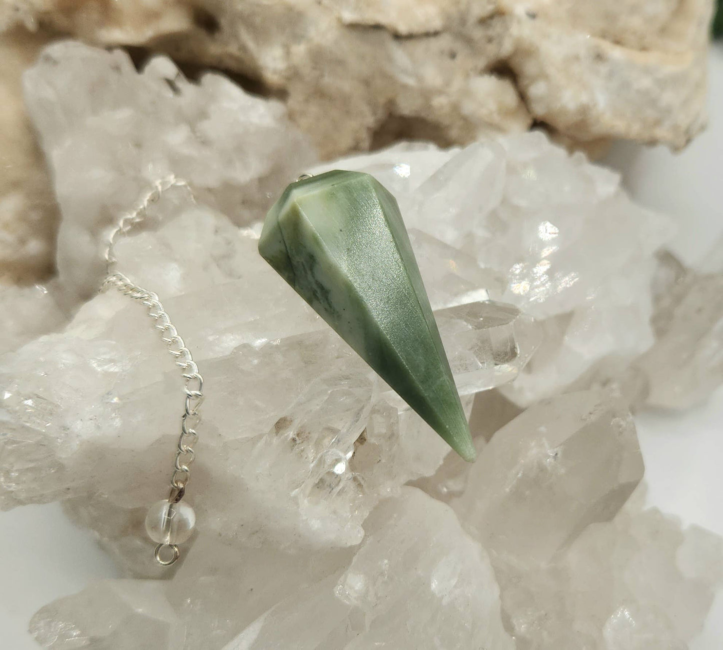 Serpentine Pendulum with Silver Plated Chain