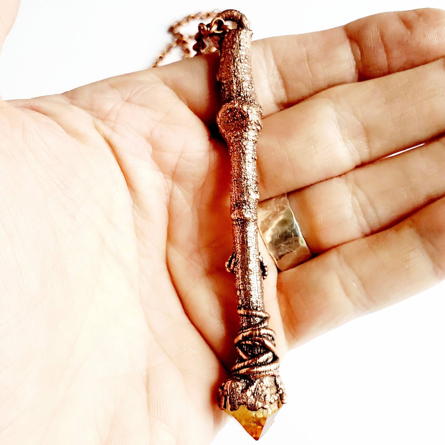 Sticks & Stones - Citrine Wand Necklace
