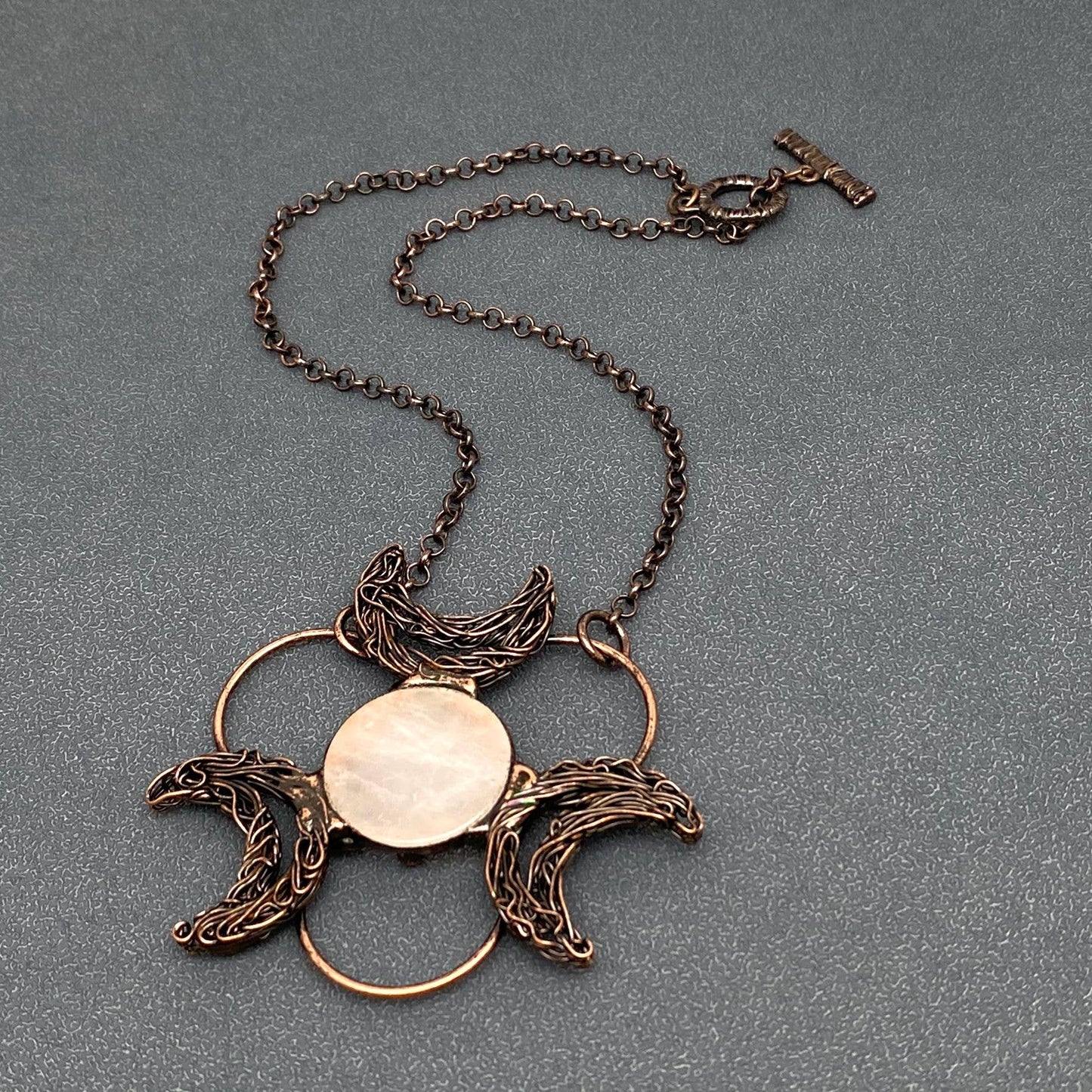 3 Crescent Moons Necklace