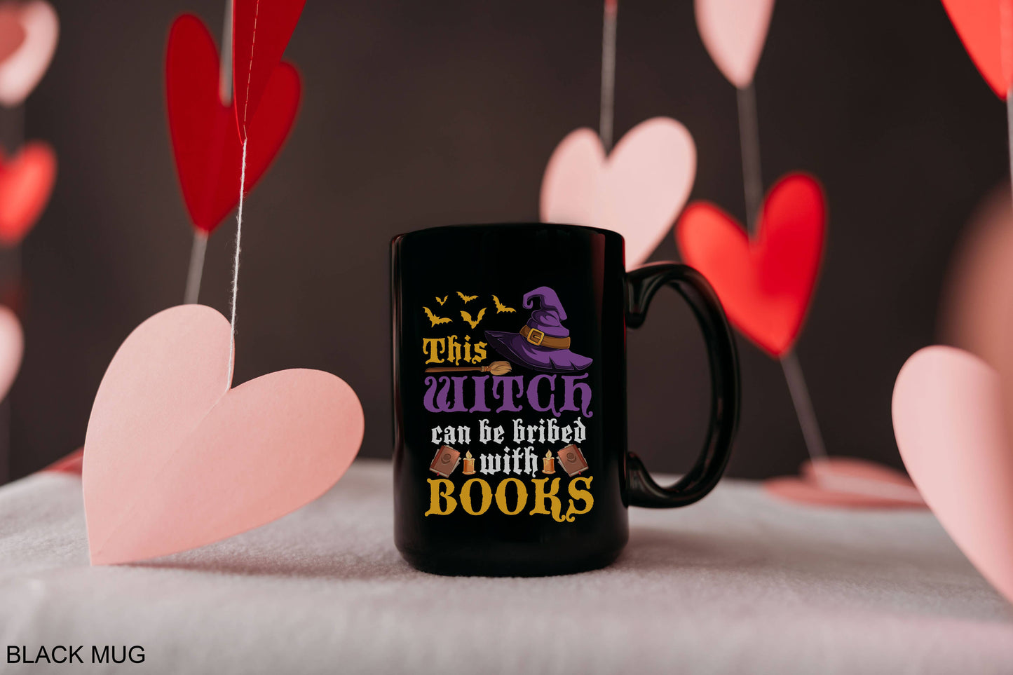This Witch Can Be Bribed with Books Mug- White