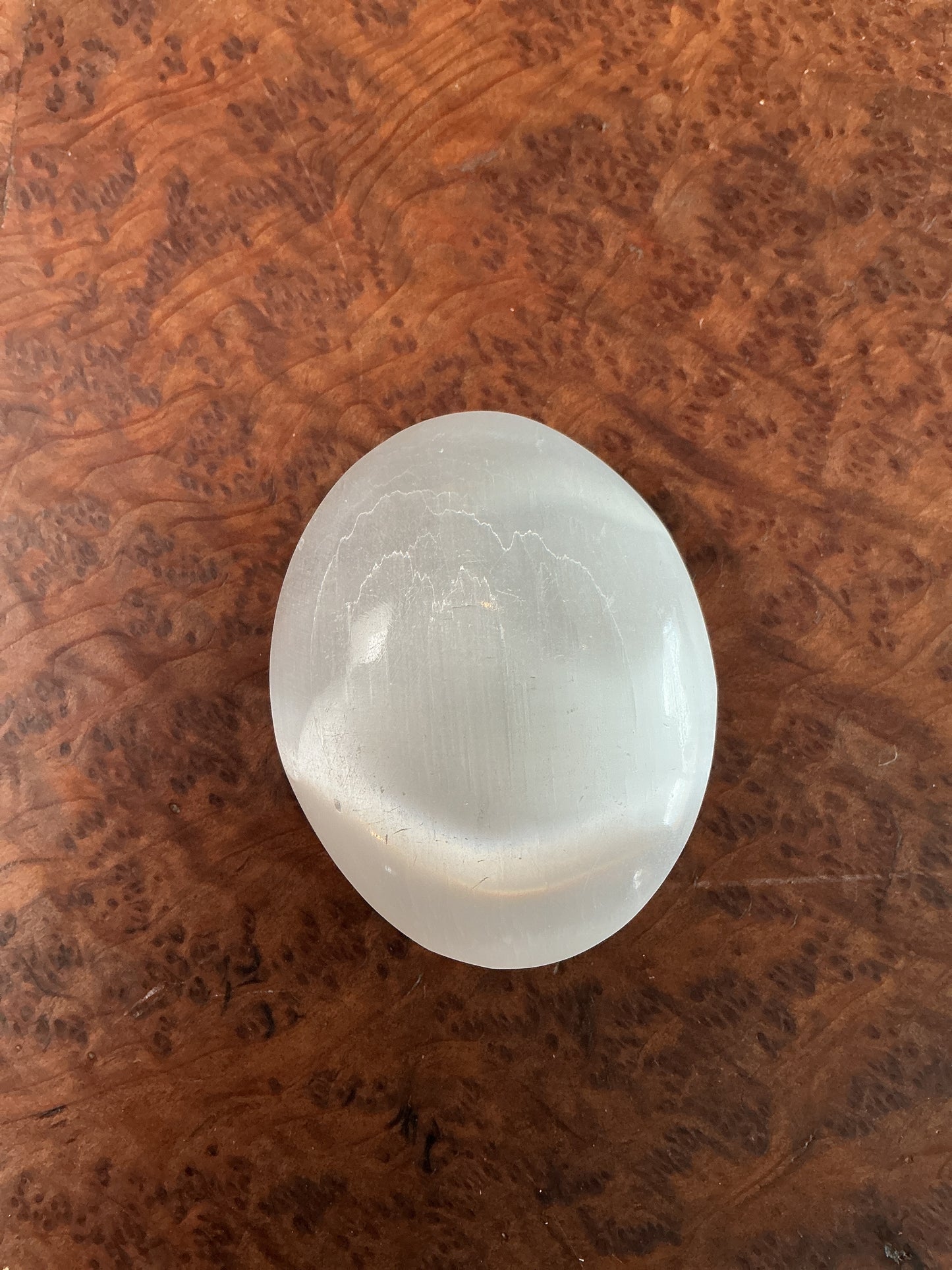Selenite Worry Stone