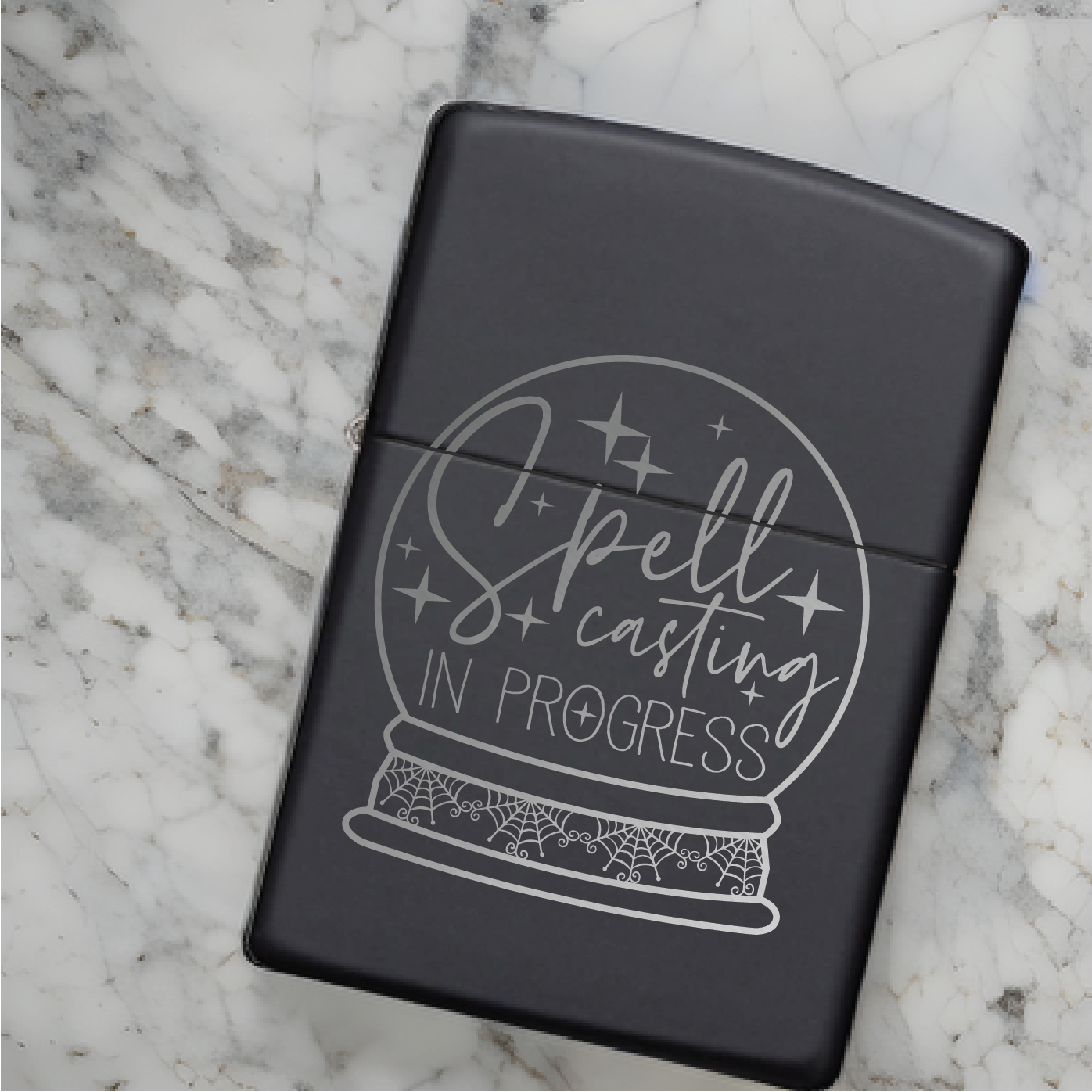 Engraved Flip Top Metal Windproof Lighter - Variety of Designs
