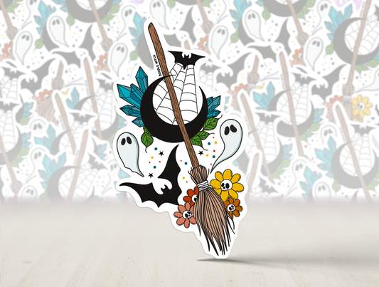 Broomstick Sticker