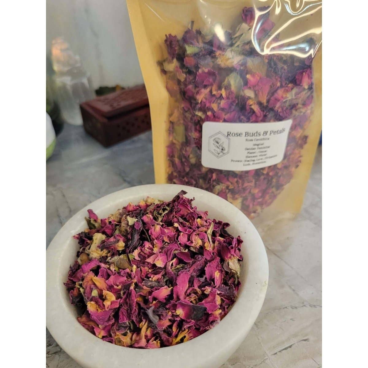 Rose Buds & Petals 1oz Dried Flowers