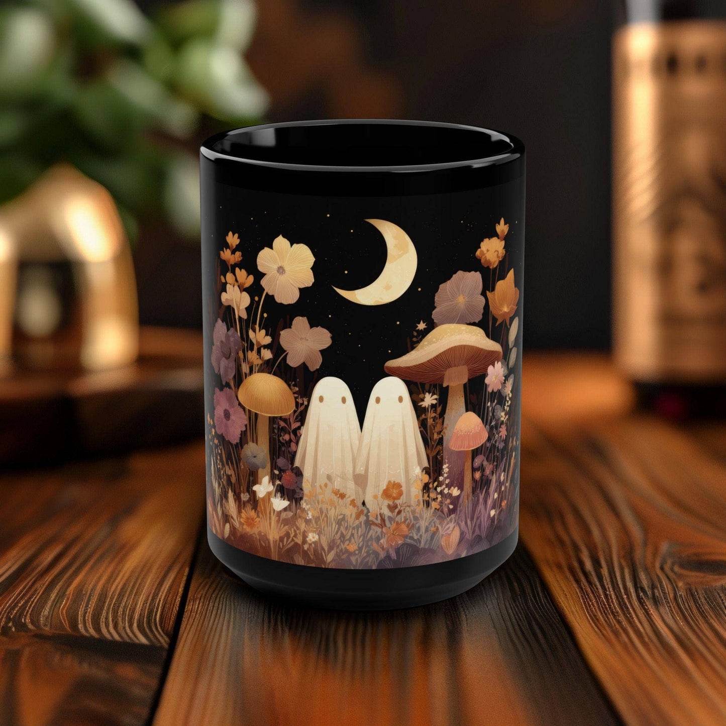 Ghost Garden Whimsy Coffee Mug