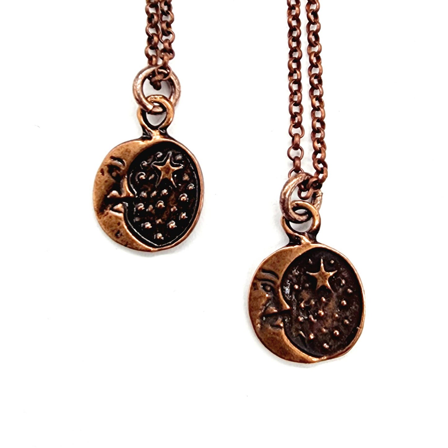 Antique Copper Starry Night Necklace