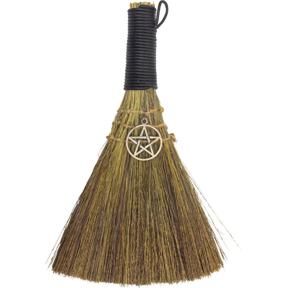 Altar Broom with Pentacle Charm