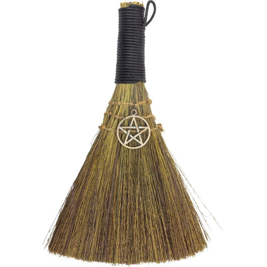 Altar Broom with Pentacle Charm