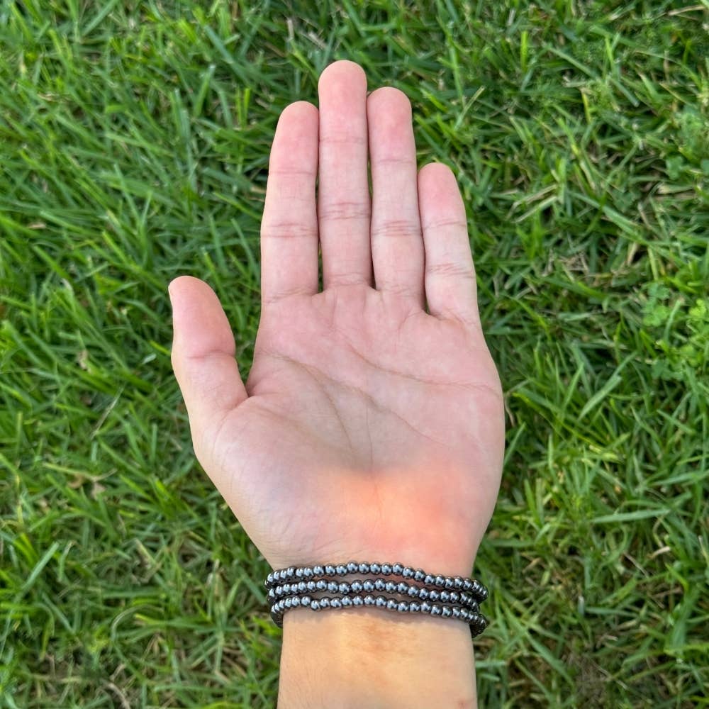 Hematite bracelet 4mm