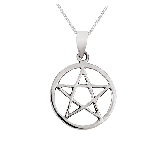 Lovely Dainty Pentacle Necklace with Box