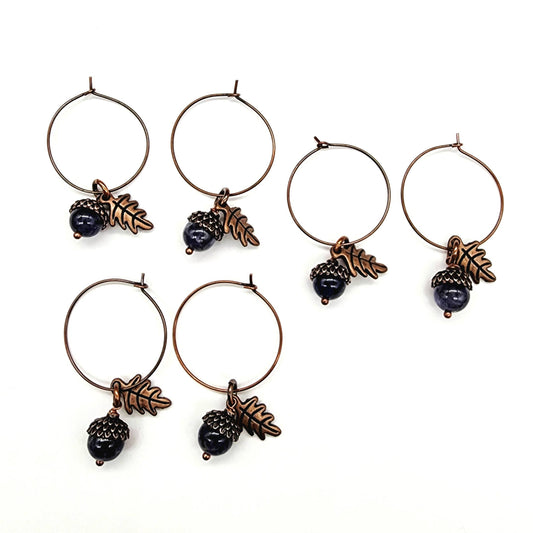 Acorn Earrings-Iolite