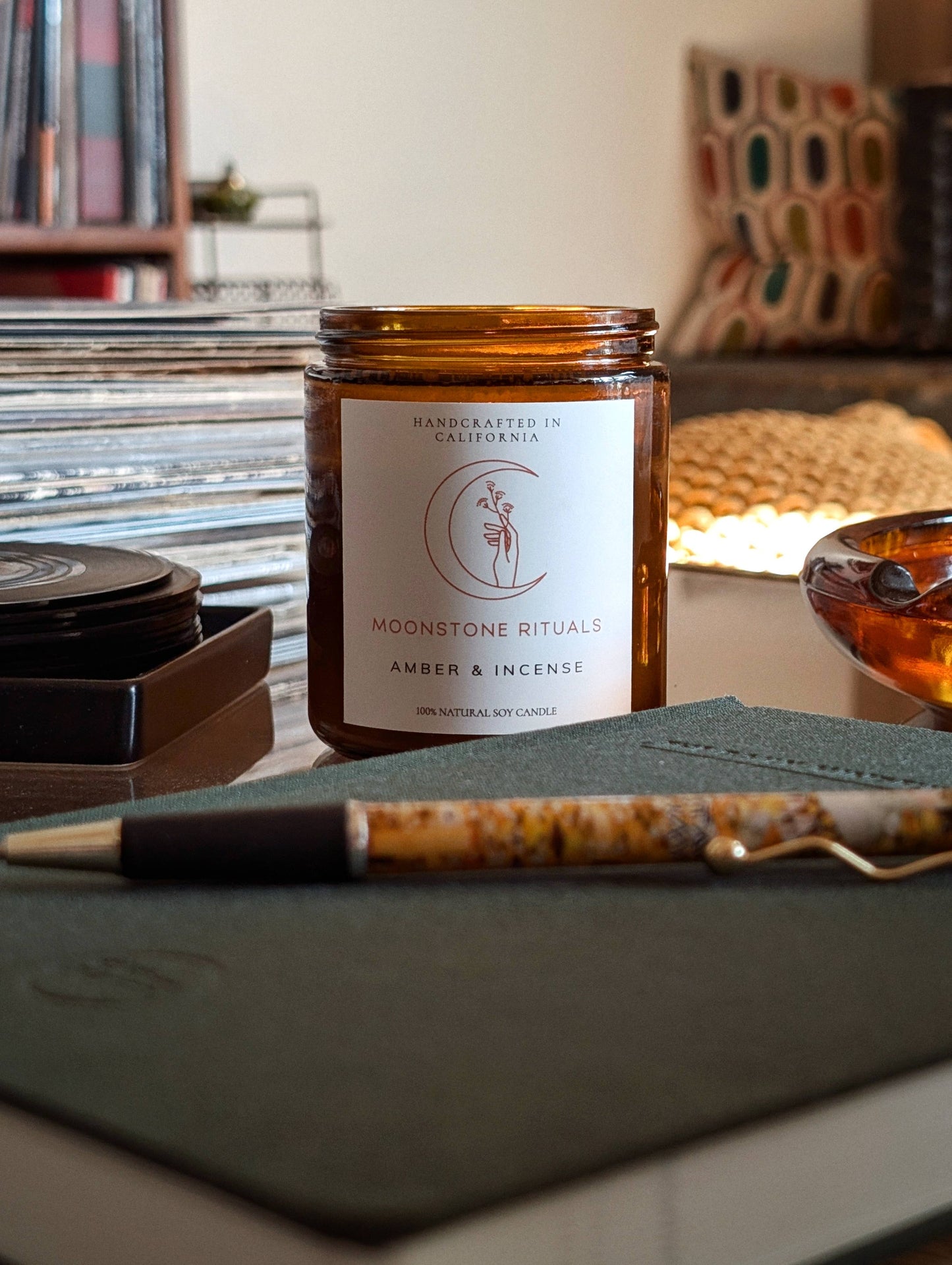 Amber & Incense Candle