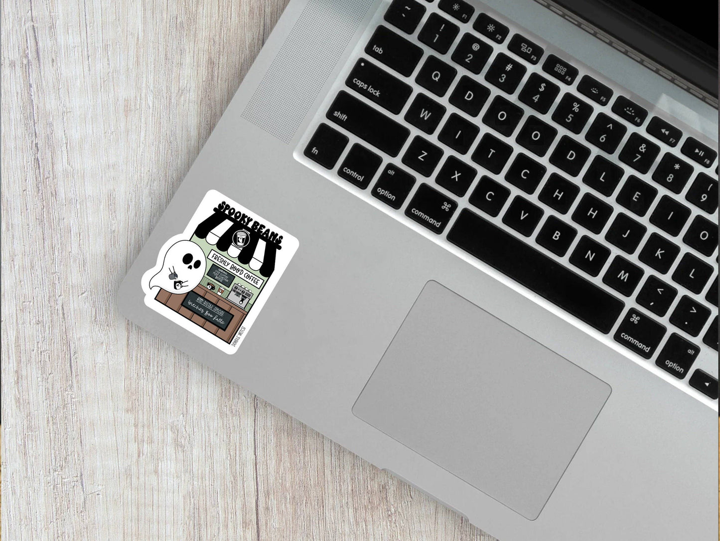 Ghost and Coffee Sticker