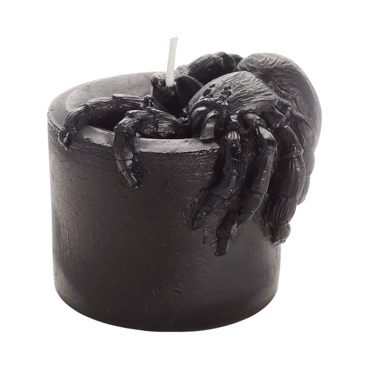 Spider Pillar Candle 100% Beeswax  4” Sculpted