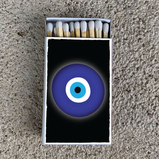Evil Eye Matchbox and Matches