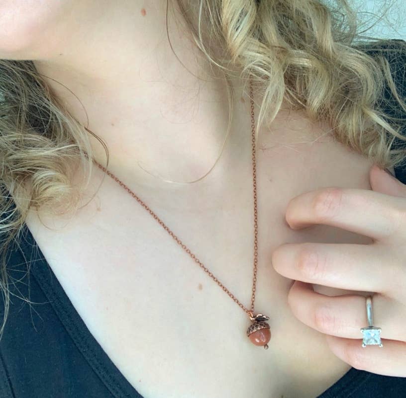 Acorn Necklaces - Variety of Gemstones