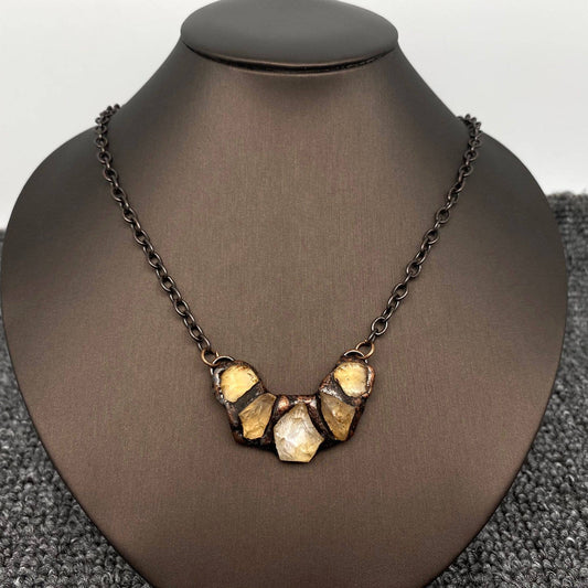 Citrine V-shaped Necklace