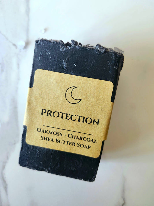 Oakmoss + Charcoal Organic Shea Butter Protection Soap