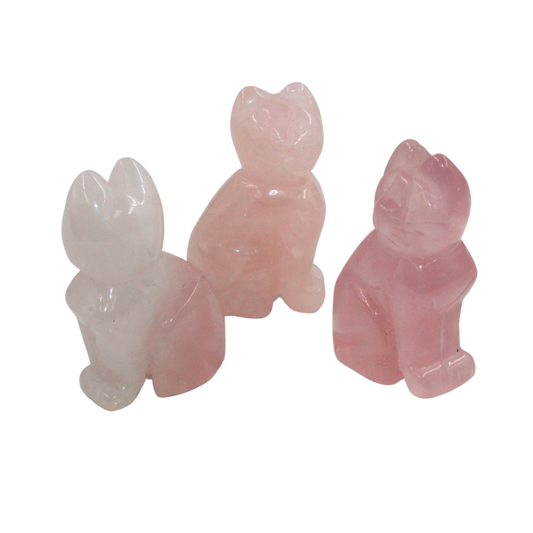 Crystal Cat - Rose Quartz