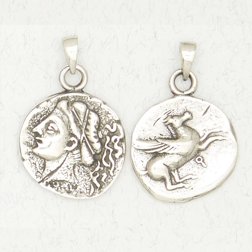 Greek Goddess Pewter Pendant Necklace - Aphrodite