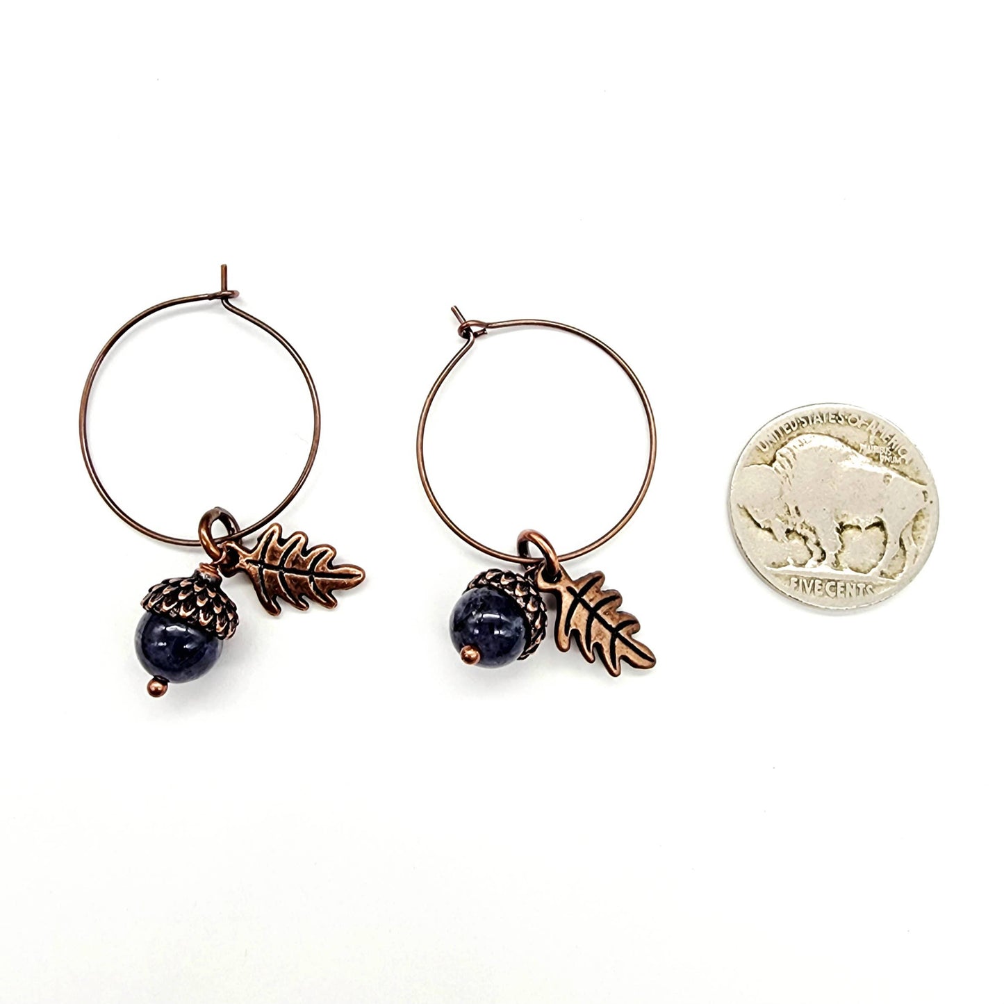 Acorn Earrings-Iolite