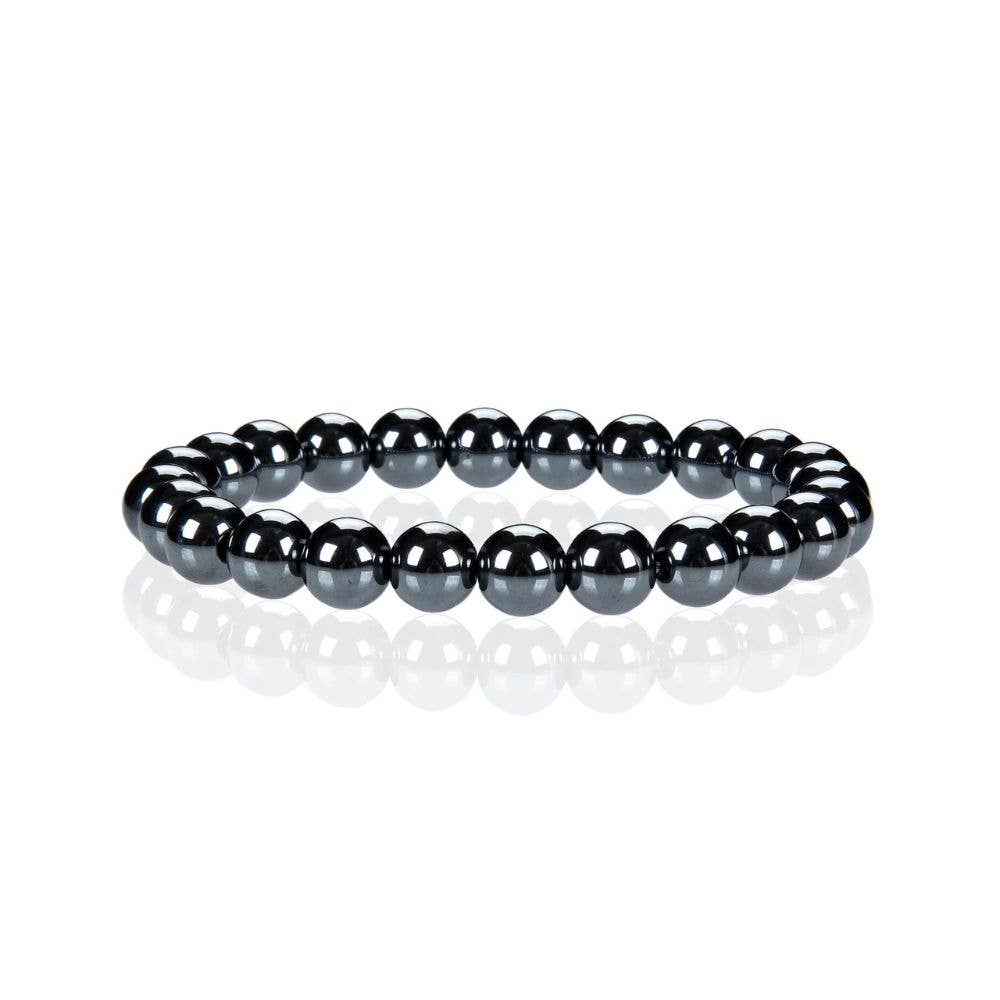 Crystal Bracelet - 8mm Hematite