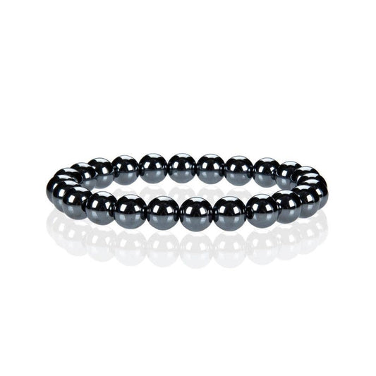 Crystal Bracelet - 8mm Hematite